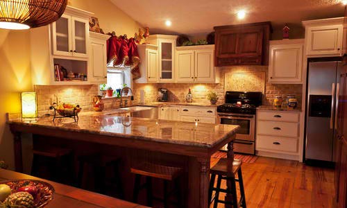 Crema Bordeaux Granite Countertop