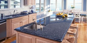 Get an Amazing Kitchen with Blue Granite Countertops