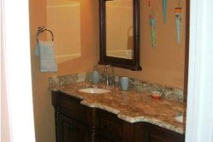 Classy Bathroom Granite Countertop